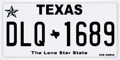 TX license plate DLQ1689