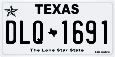 TX license plate DLQ1691