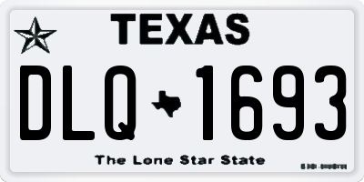 TX license plate DLQ1693