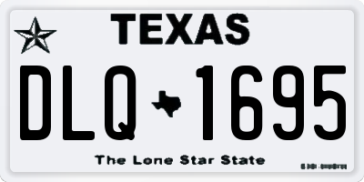 TX license plate DLQ1695