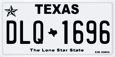 TX license plate DLQ1696