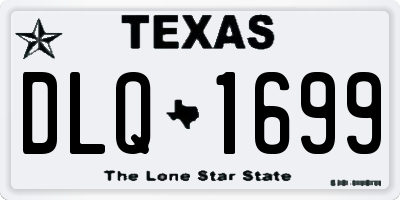 TX license plate DLQ1699