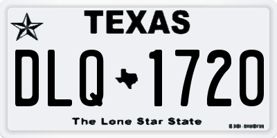 TX license plate DLQ1720