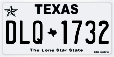 TX license plate DLQ1732