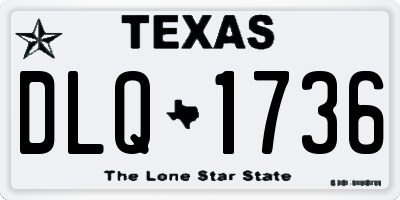 TX license plate DLQ1736