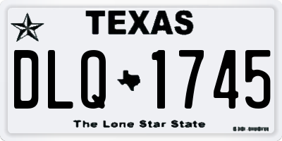 TX license plate DLQ1745