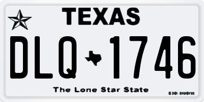 TX license plate DLQ1746
