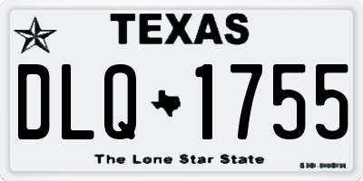 TX license plate DLQ1755