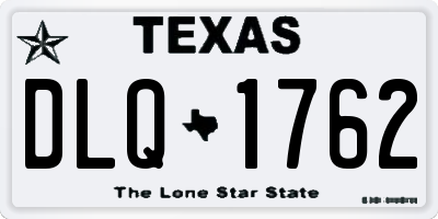 TX license plate DLQ1762