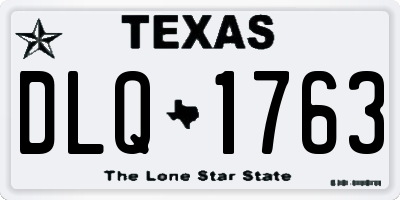 TX license plate DLQ1763