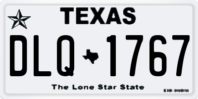 TX license plate DLQ1767