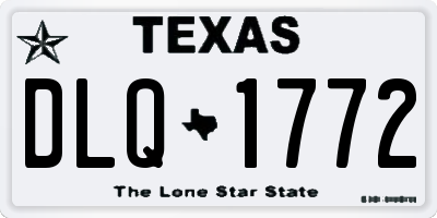 TX license plate DLQ1772