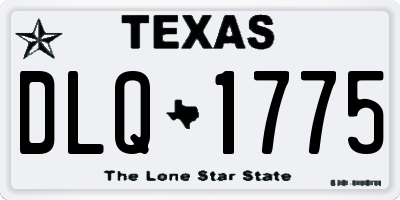 TX license plate DLQ1775