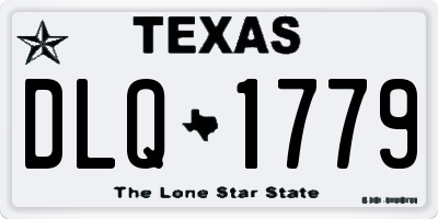 TX license plate DLQ1779