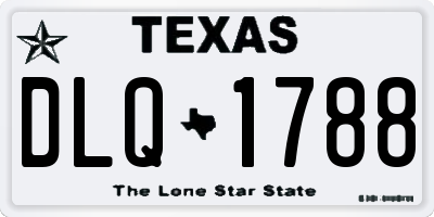 TX license plate DLQ1788