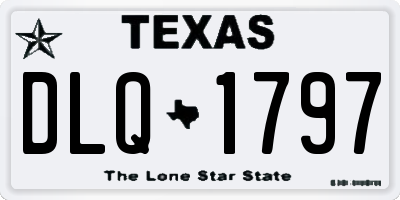 TX license plate DLQ1797