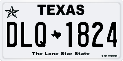 TX license plate DLQ1824