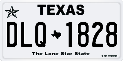 TX license plate DLQ1828