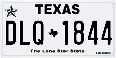 TX license plate DLQ1844