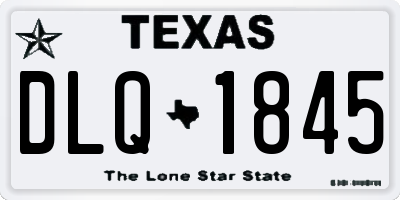 TX license plate DLQ1845