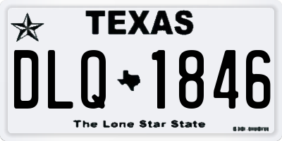 TX license plate DLQ1846