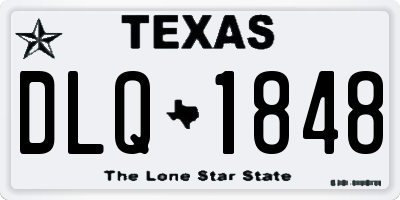 TX license plate DLQ1848