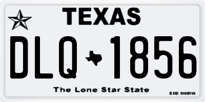 TX license plate DLQ1856
