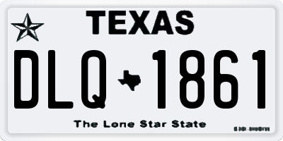 TX license plate DLQ1861