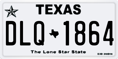 TX license plate DLQ1864