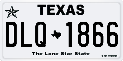 TX license plate DLQ1866