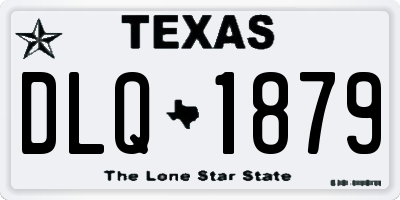 TX license plate DLQ1879