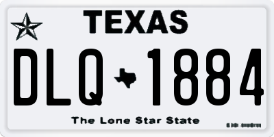 TX license plate DLQ1884