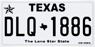TX license plate DLQ1886