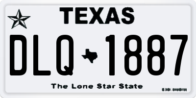 TX license plate DLQ1887