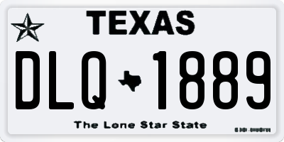 TX license plate DLQ1889
