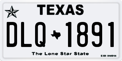 TX license plate DLQ1891
