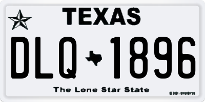 TX license plate DLQ1896