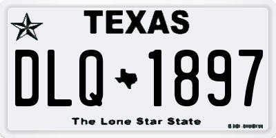 TX license plate DLQ1897
