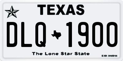 TX license plate DLQ1900
