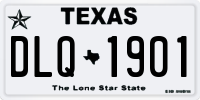 TX license plate DLQ1901