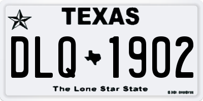 TX license plate DLQ1902