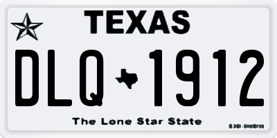 TX license plate DLQ1912