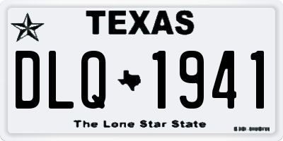TX license plate DLQ1941