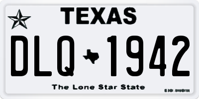 TX license plate DLQ1942