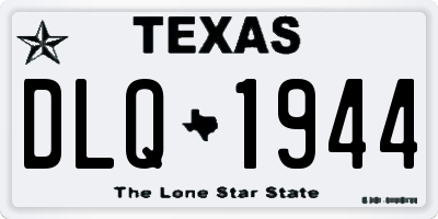 TX license plate DLQ1944