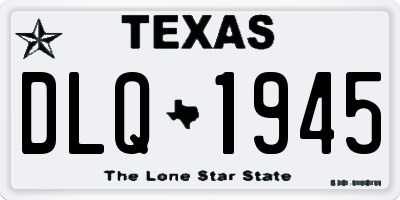 TX license plate DLQ1945