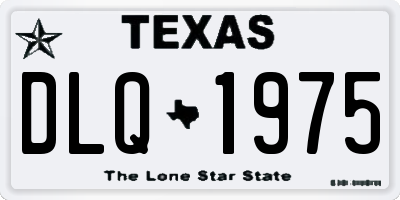 TX license plate DLQ1975