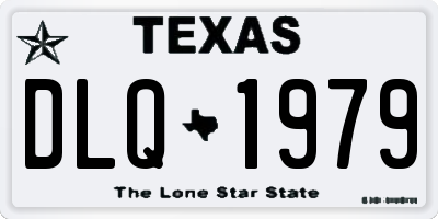 TX license plate DLQ1979
