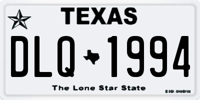 TX license plate DLQ1994