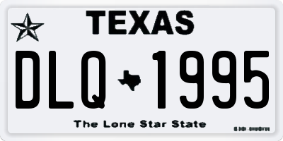 TX license plate DLQ1995